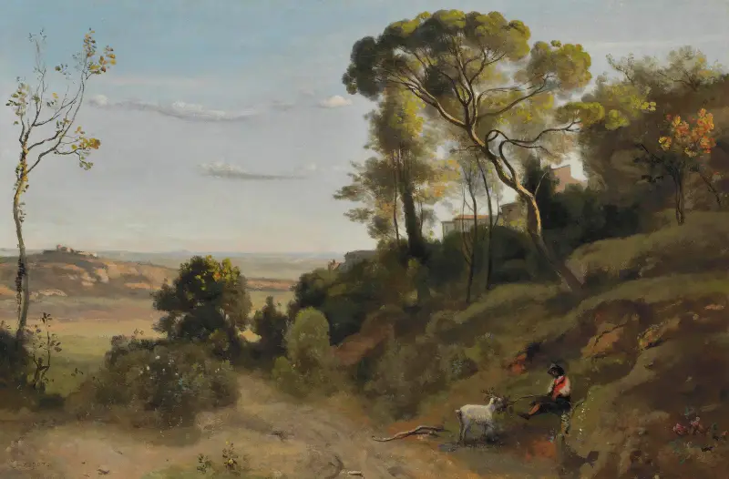 Kampagne bei Neapel von Jean-Baptiste-Camille Corot