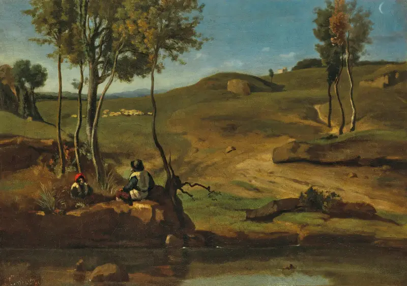 Campagne Italienne av Jean-Baptiste-Camille Corot