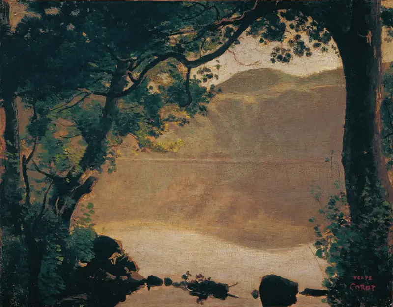Der Nemisee von Jean-Baptiste-Camille Corot