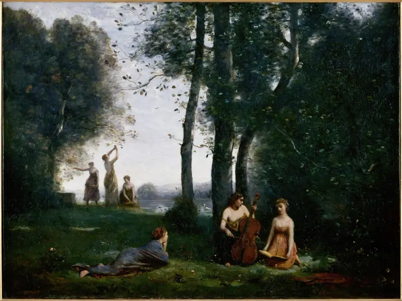 Le Concert champêtre av Jean-Baptiste-Camille Corot