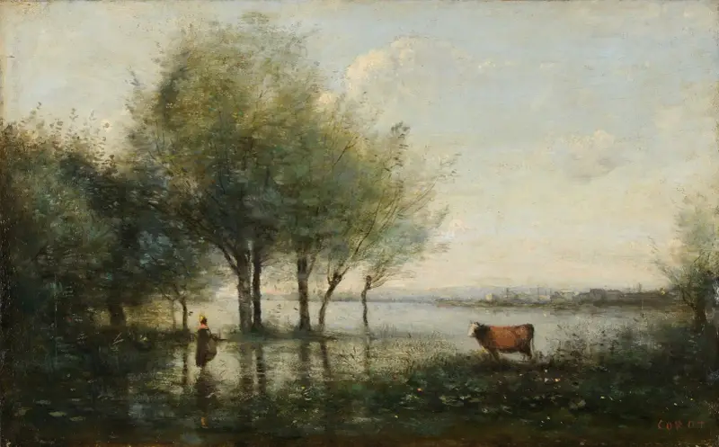 Le Marais, 1870 von Jean-Baptiste-Camille Corot
