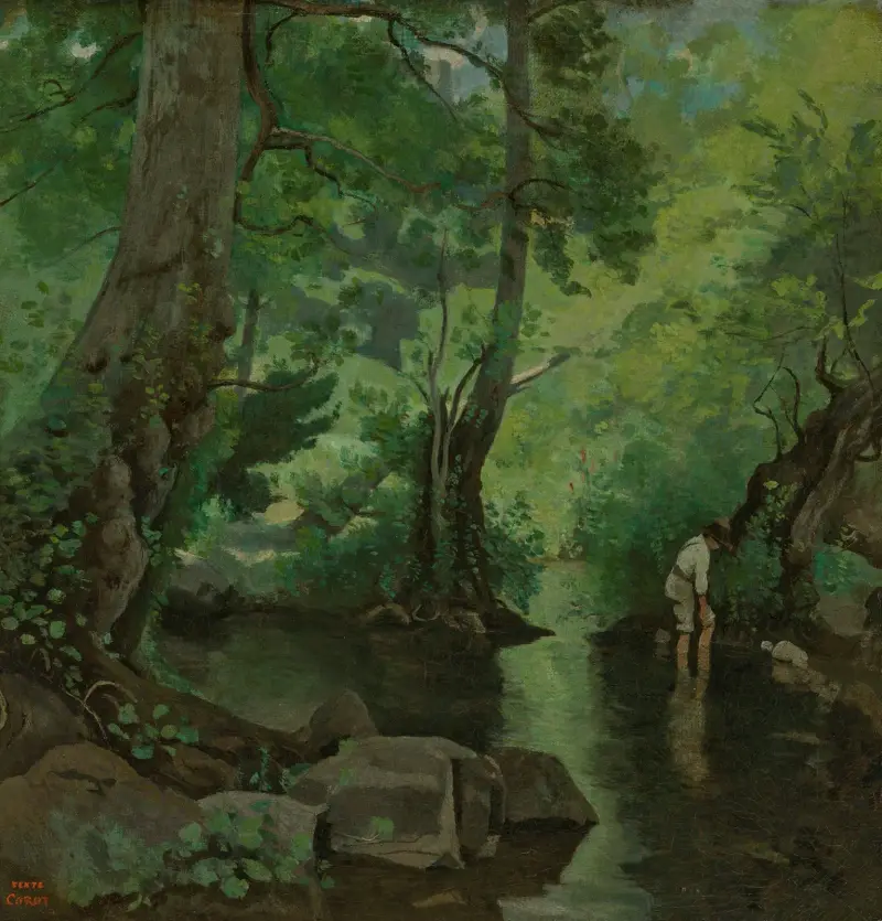 Nemi. Der Krebsfischer von Jean-Baptiste-Camille Corot