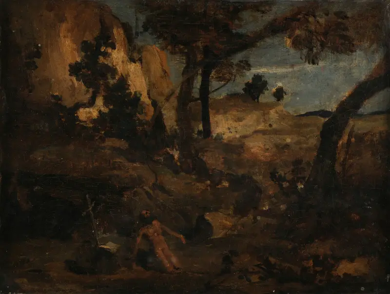 Saint Jérôme av Jean-Baptiste-Camille Corot