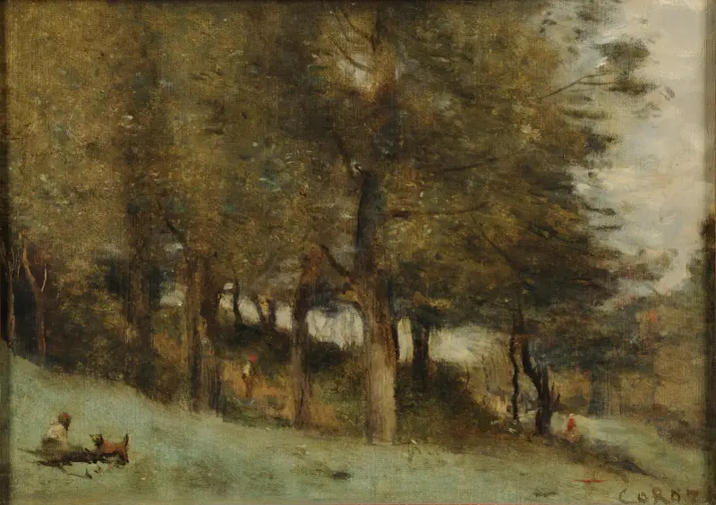 Unter dem Wald – Nr. 2 von Jean-Baptiste-Camille Corot