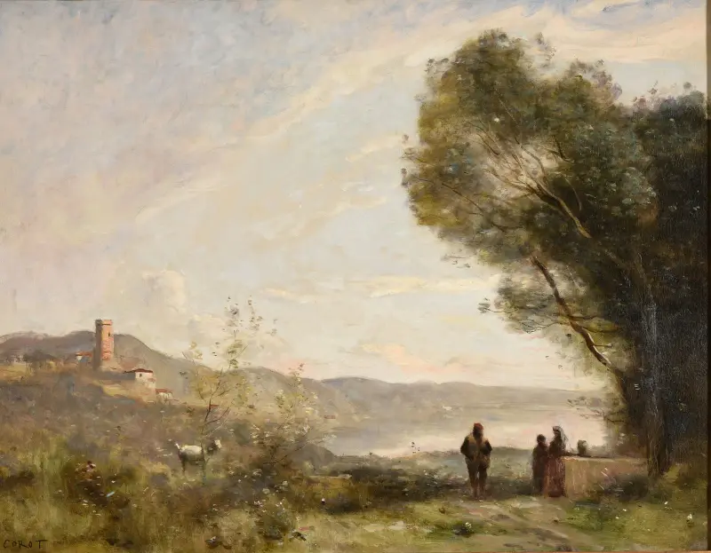 Minne från Medelhavets stränder av Jean-Baptiste-Camille Corot