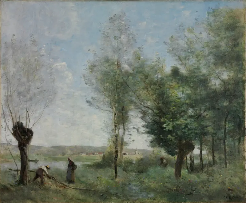 Minne från Coubron av Jean-Baptiste-Camille Corot