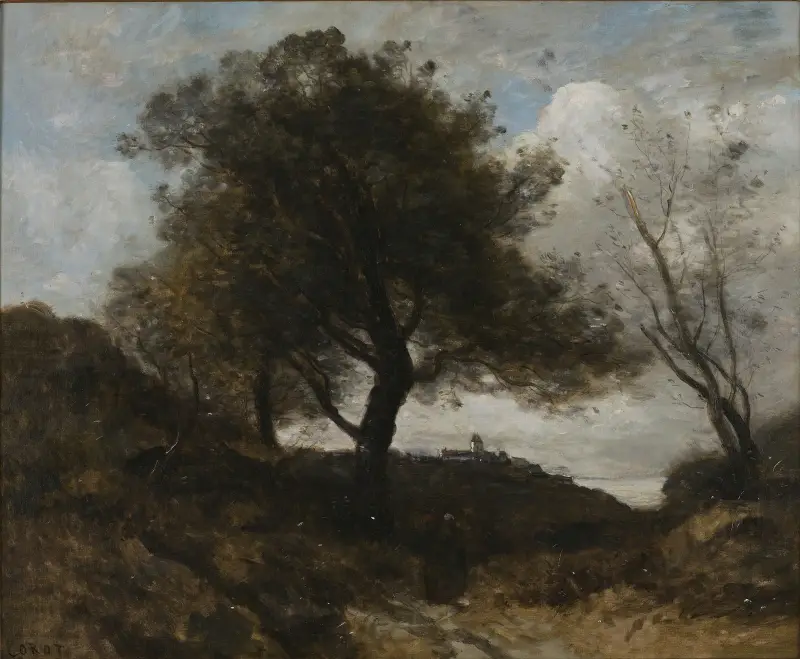 Erinnerung an die Normandie von Jean-Baptiste-Camille Corot