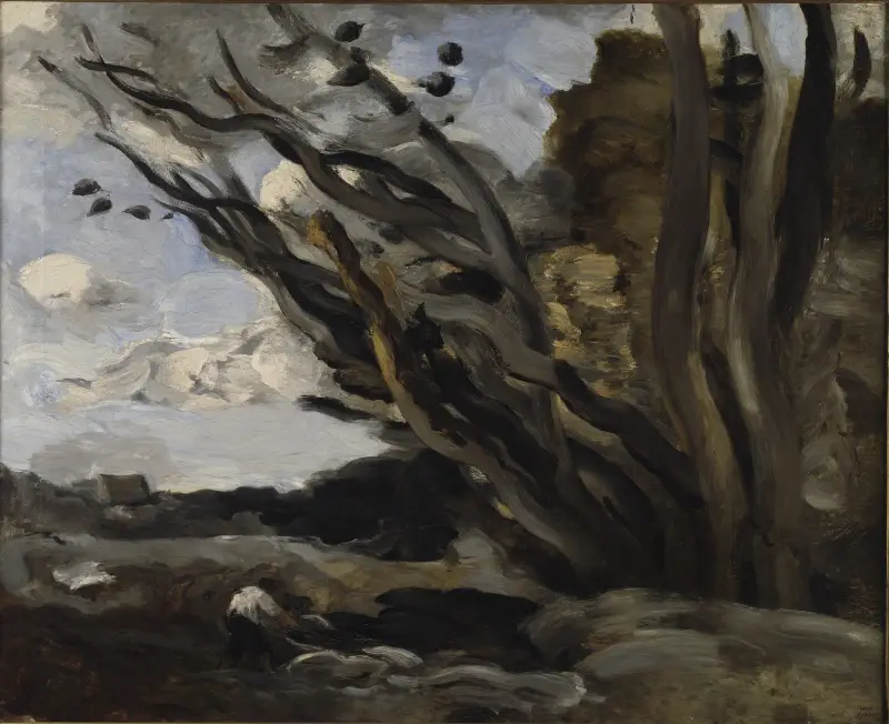 Explosionen av Jean-Baptiste-Camille Corot