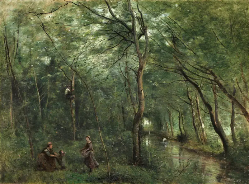 Die Aalfischer von Jean-Baptiste-Camille Corot