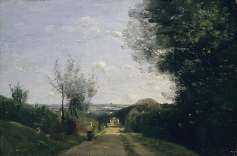 Die Umgebung von Paris von Jean-Baptiste-Camille Corot