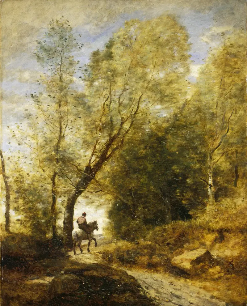 Skogen vid Coubron av Jean-Baptiste-Camille Corot