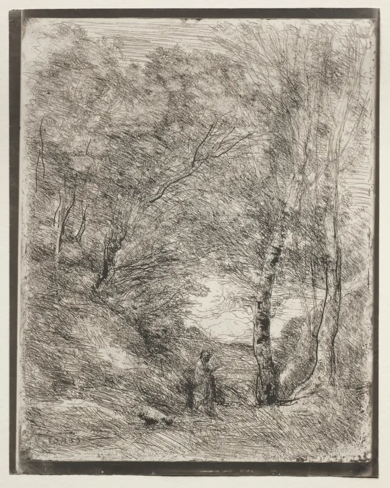 Ogrody Horacego, 1855 – nr 2, Jean-Baptiste-Camille Corot