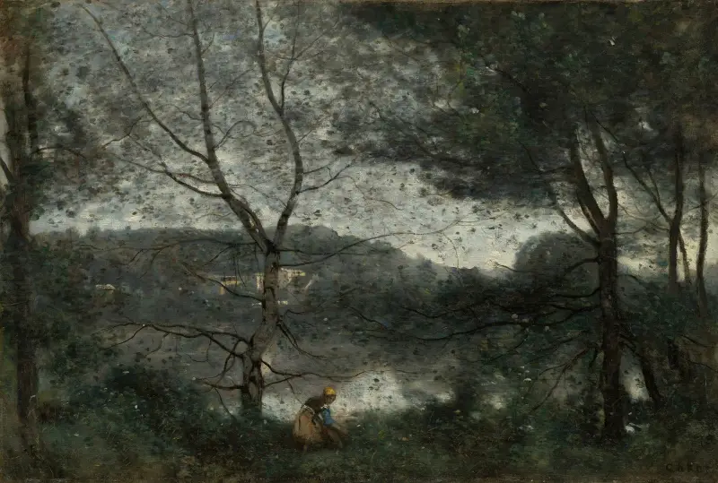 Ville-d’Avray, 1870 av Jean-Baptiste-Camille Corot