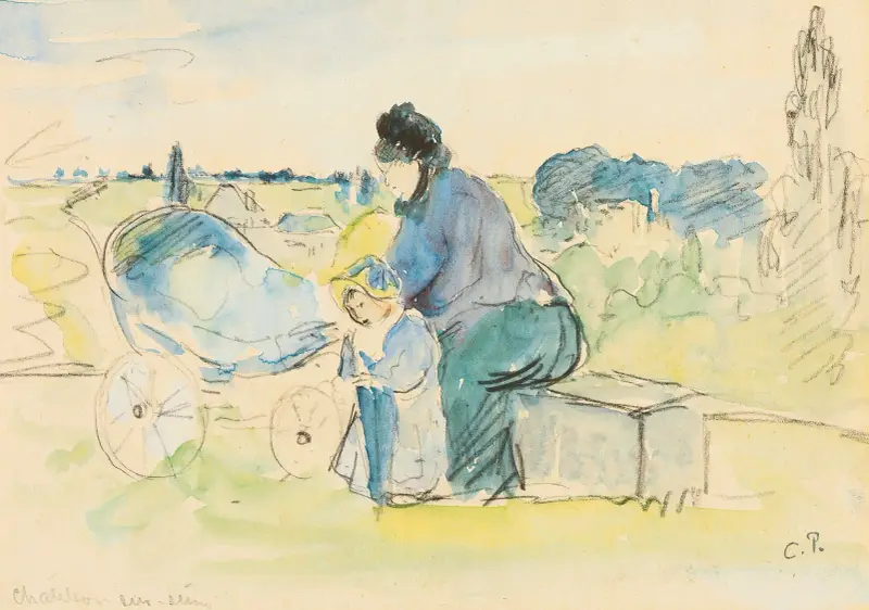 W parku, Camille Pissarro