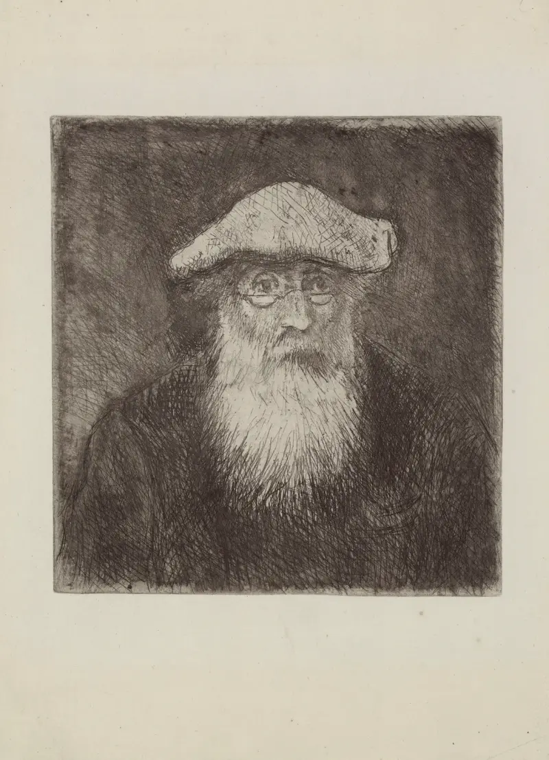 Camille Pissarro, självporträtt av Camille Pissarro