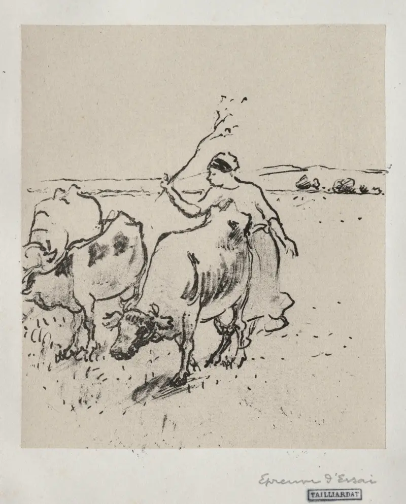 Kogherde av Camille Pissarro
