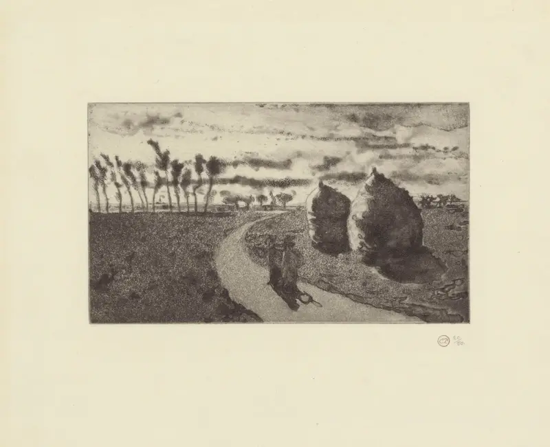 Crépuscule – nr 1 av Camille Pissarro