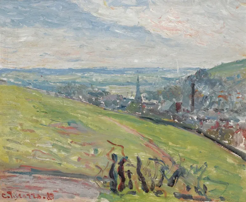 Environs De Rouen av Camille Pissarro
