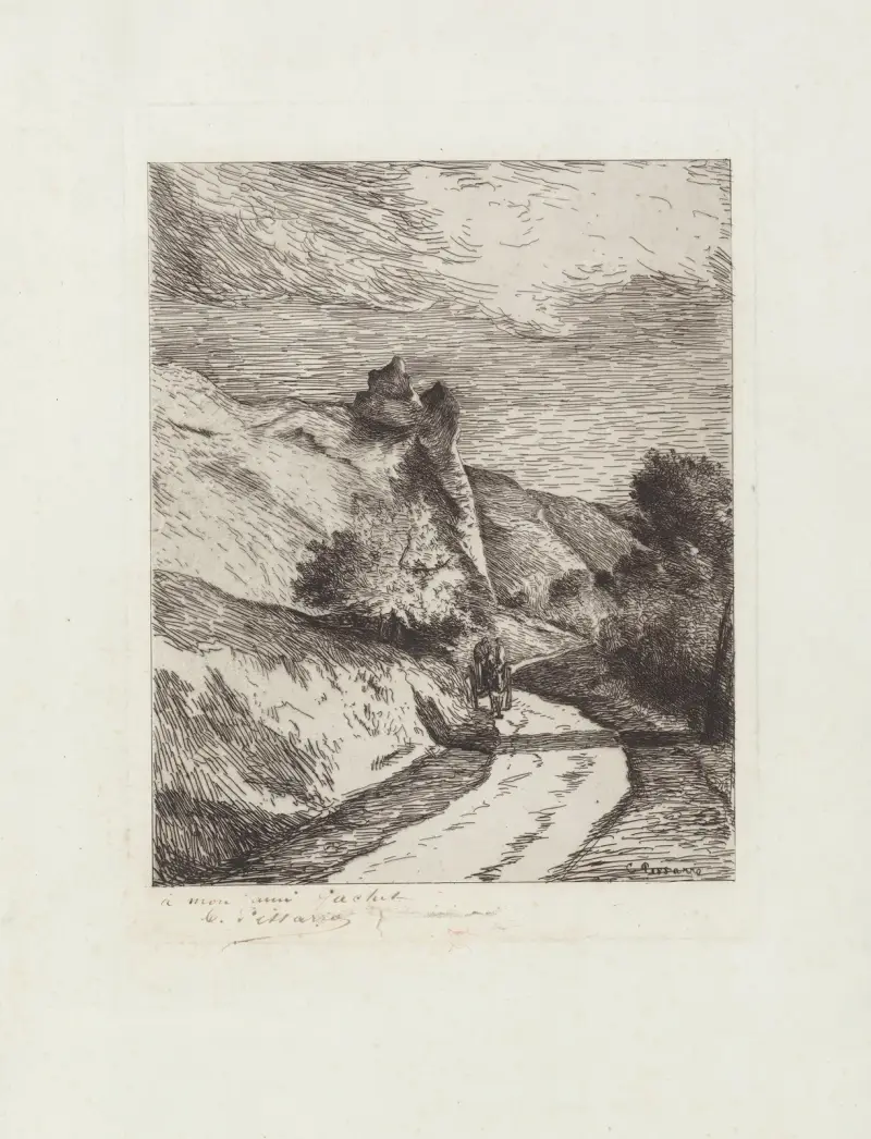 La Roche-Guyon, 1866 – nr 1 av Camille Pissarro
