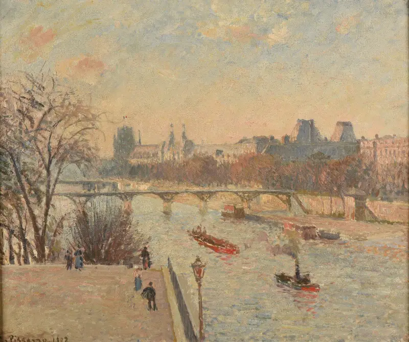 Le Louvre av Camille Pissarro