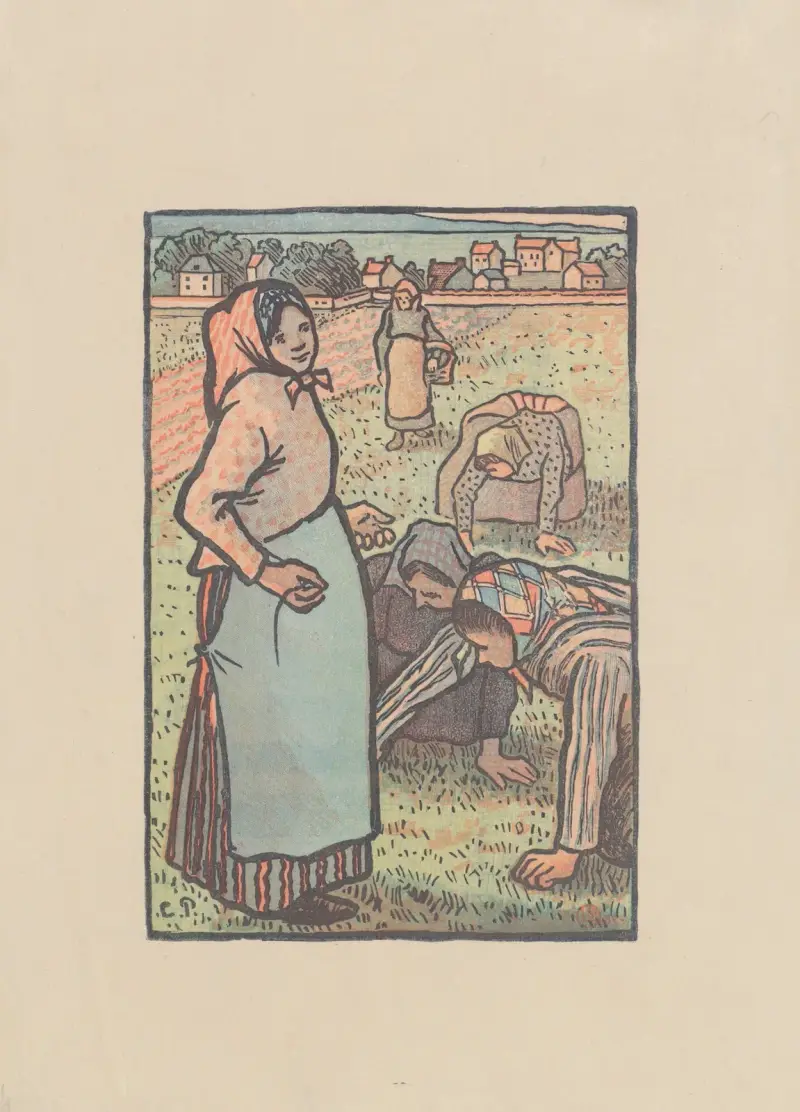 Les sarcleuses av Camille Pissarro