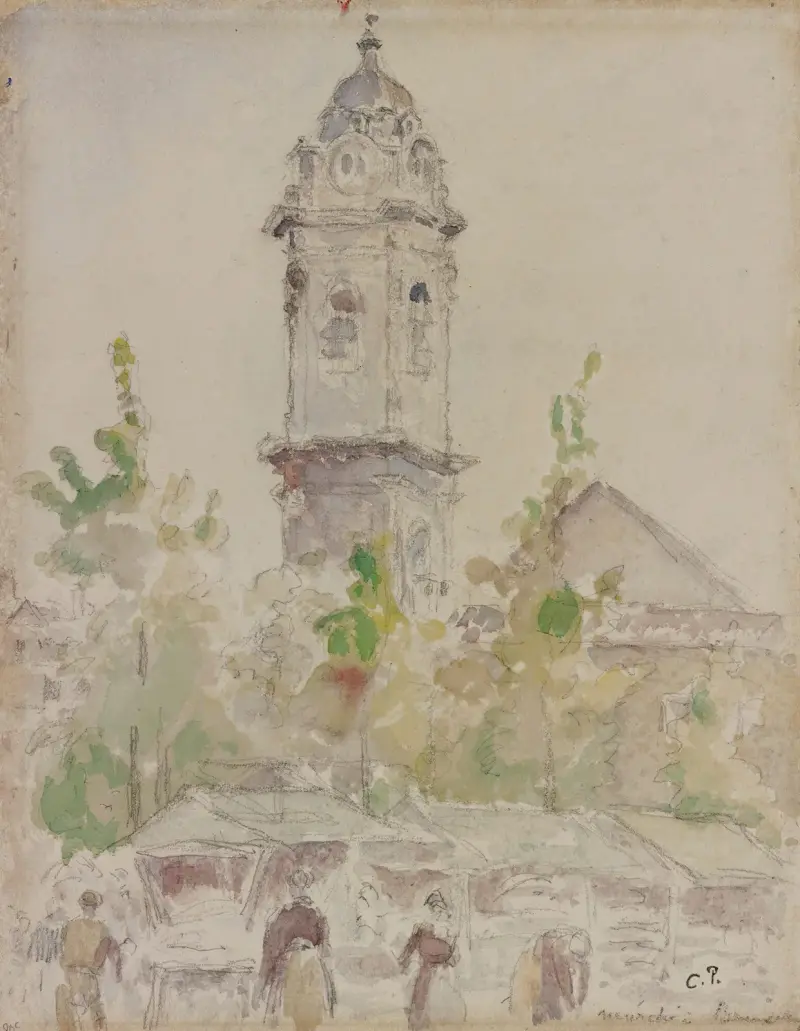 Marché av Camille Pissarro