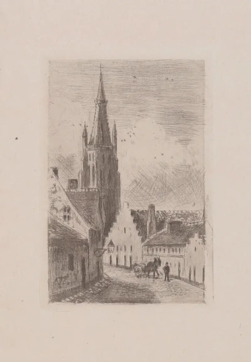 Notre-Dame i Brygge av Camille Pissarro