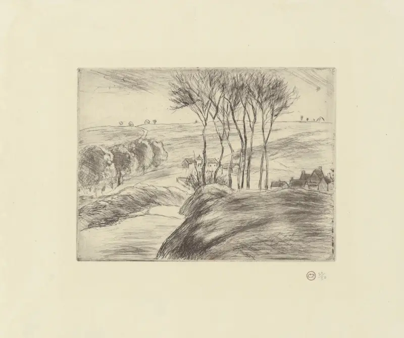 Landskap vid Osny av Camille Pissarro