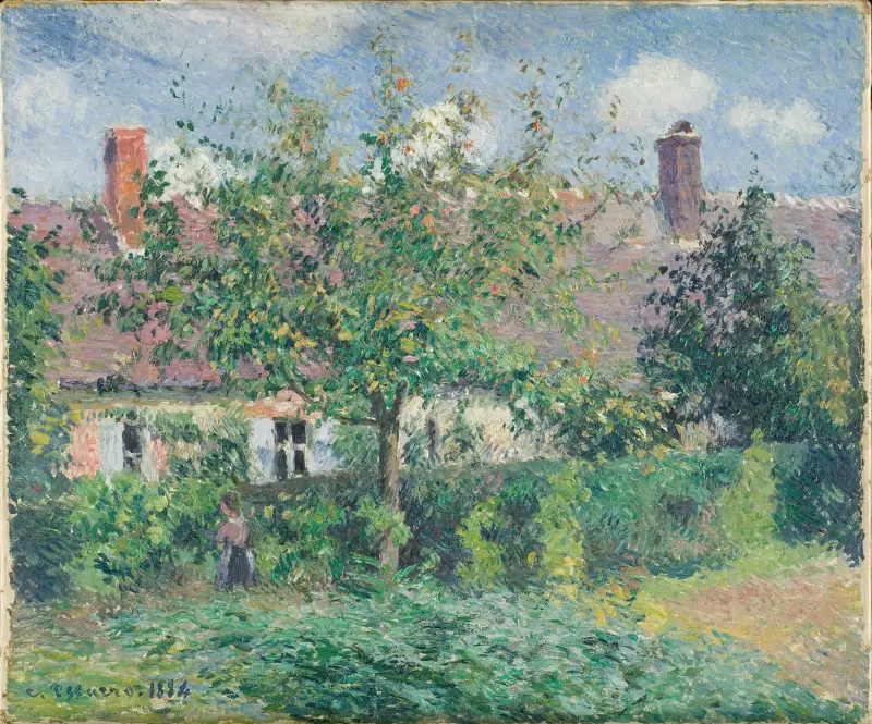 Bondgård i Éragny av Camille Pissarro