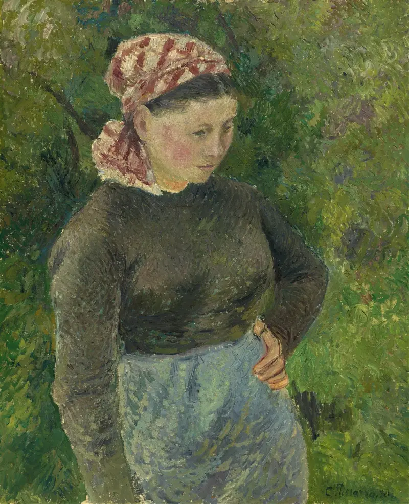 Bondkvinna av Camille Pissarro