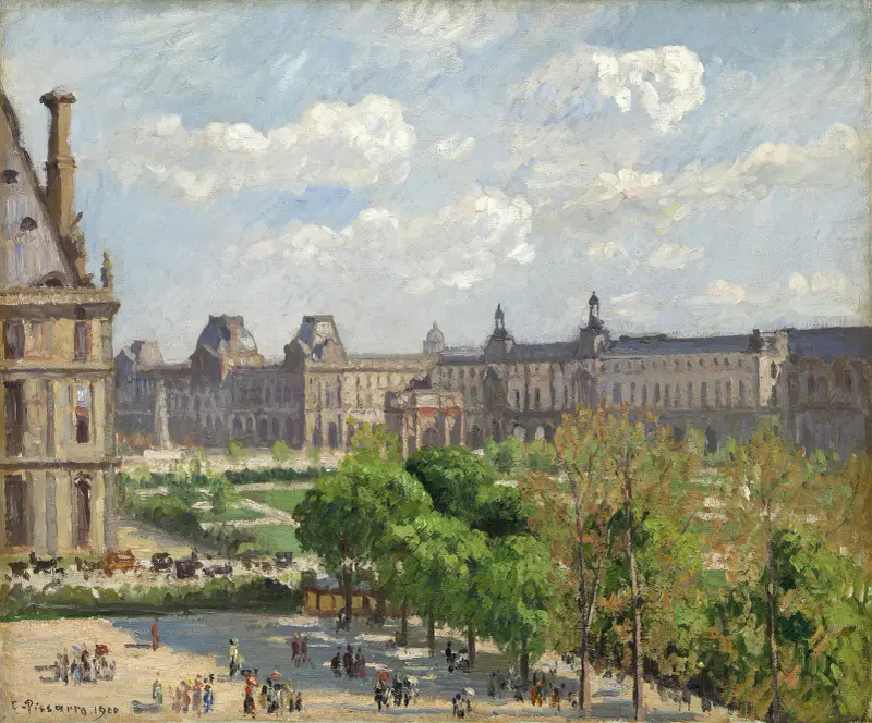 Place du Carrousel, Paris av Camille Pissarro