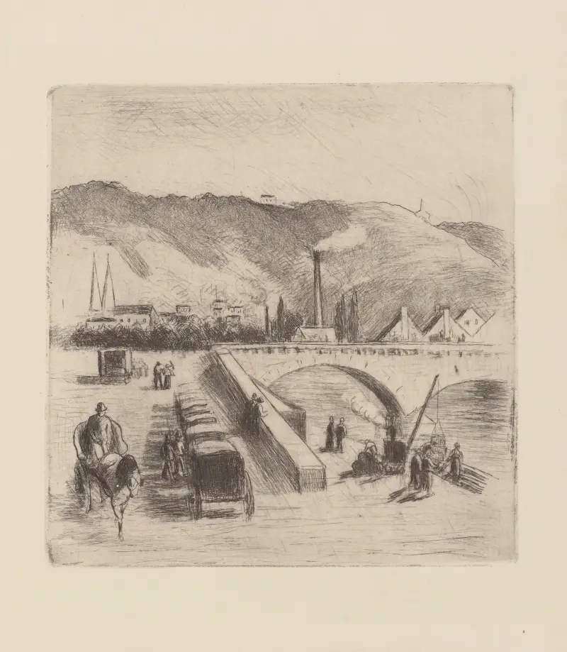 Quai de Paris i Rouen av Camille Pissarro