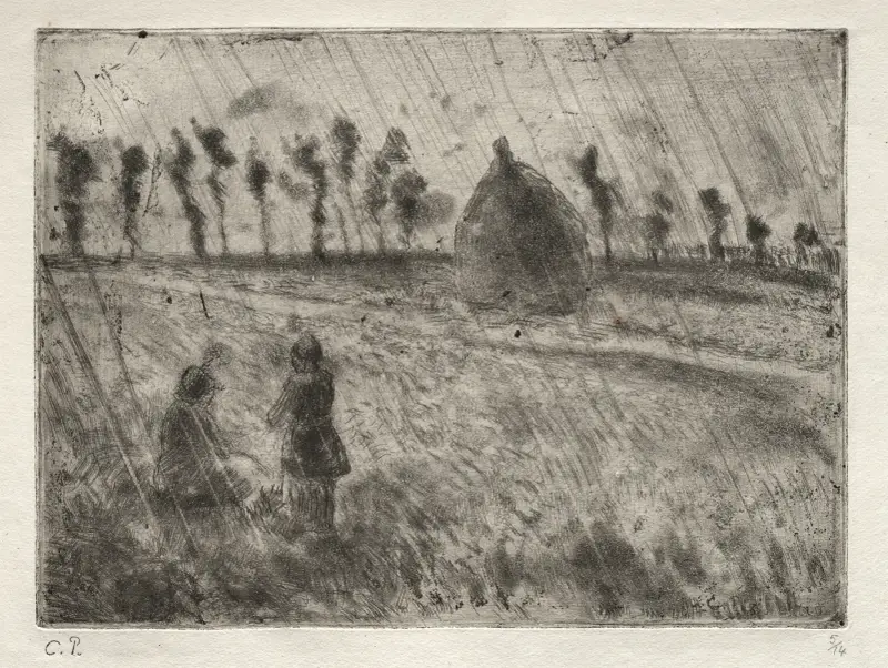 Rain Effects av Camille Pissarro