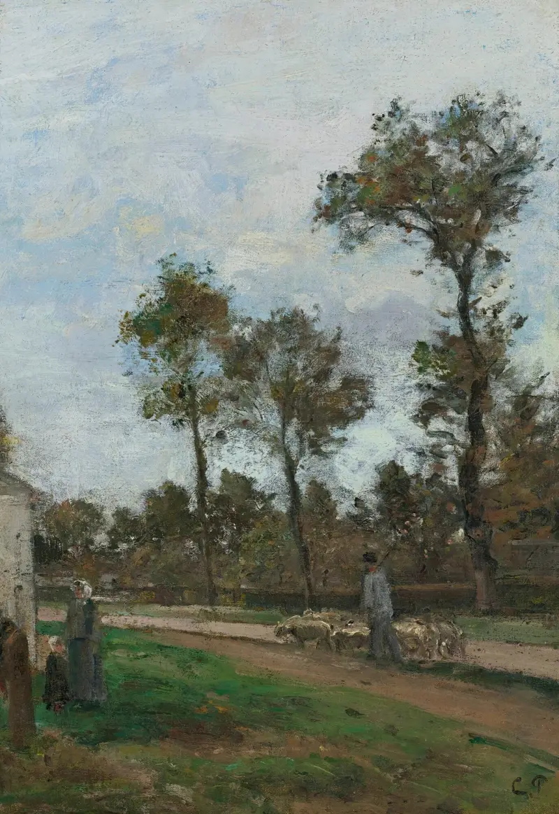 Vägen till Louveciennes av Camille Pissarro