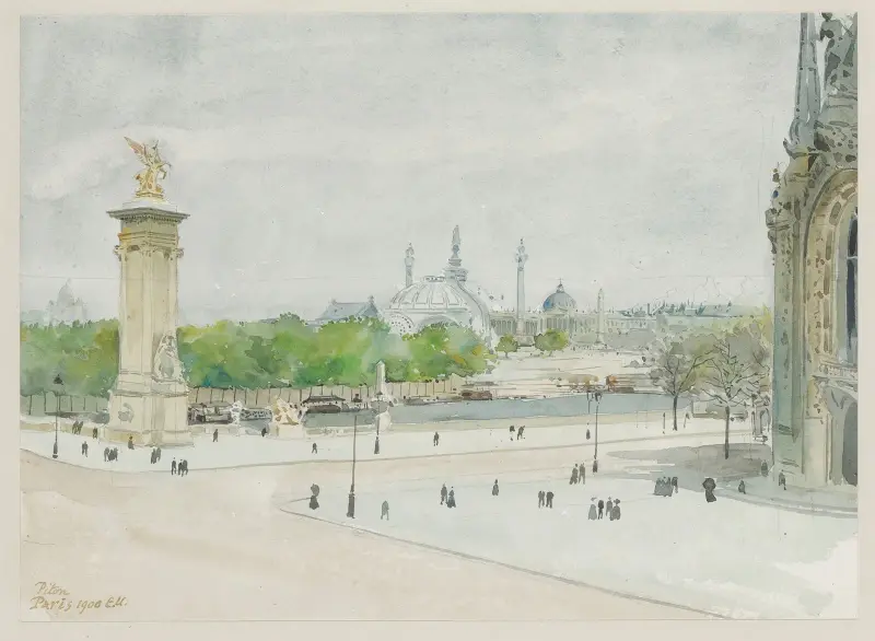 Binetporten sedd från Invalides av Camille Piton