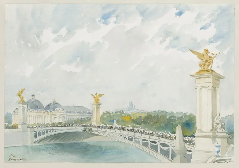 Widok ogólny na Pont Alexandre III, Camille Piton