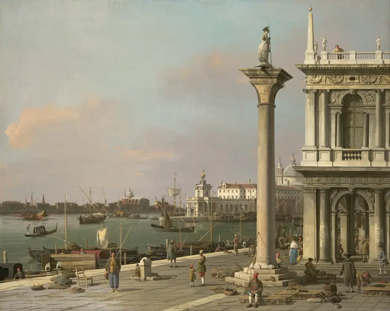 Bacino di San Marco – från Piazzettan av Canaletto