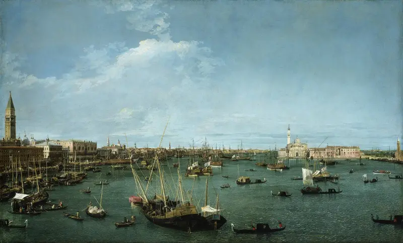 Bacino di San Marco, Venedig av Canaletto