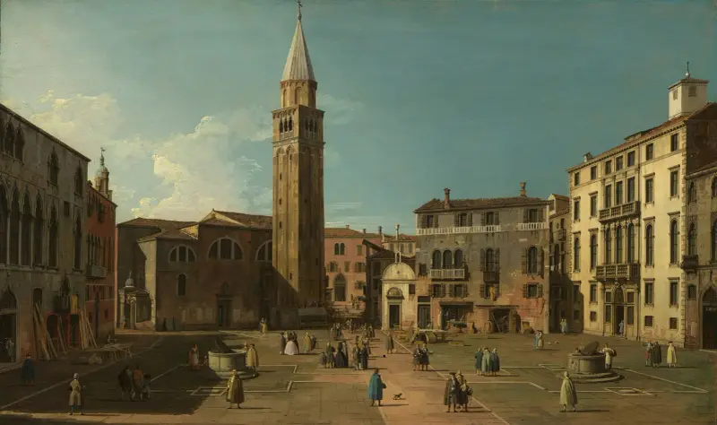 Campo Sant’Angelo, Venice av Canaletto