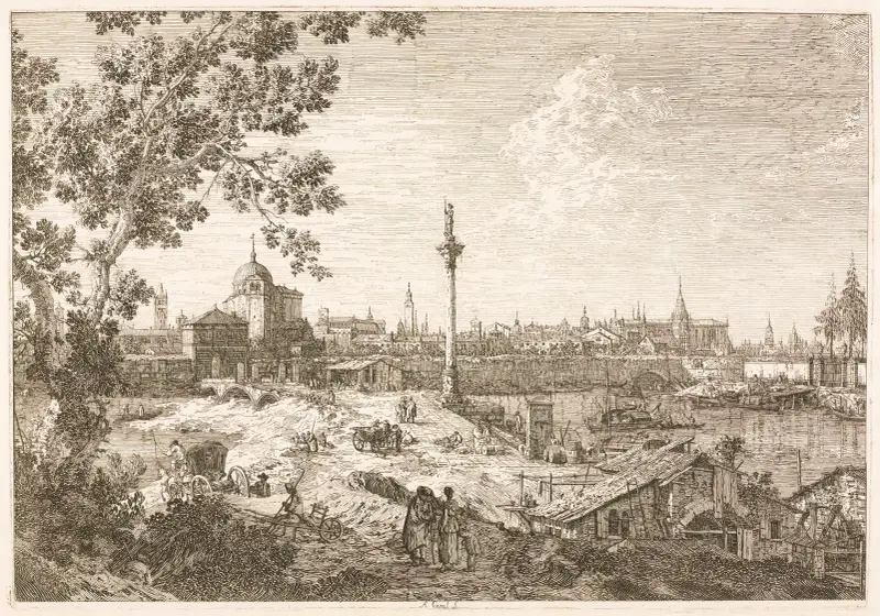 Fantastisk vy över Padua av Canaletto
