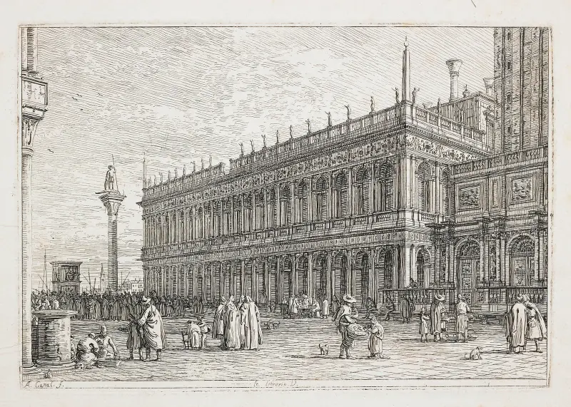 Biblioteket i Venedig, Canaletto