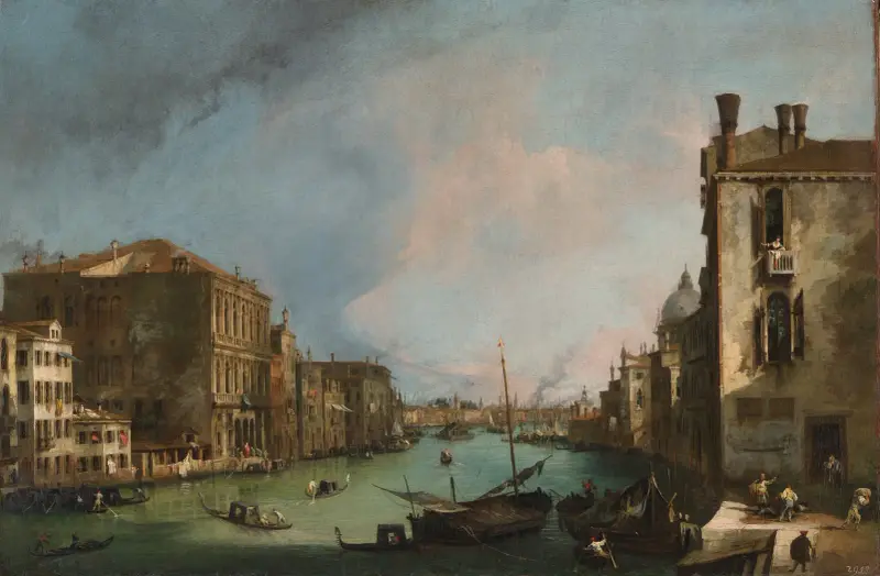 Der Canal Grande in Venedig mit dem Palazzo Corner Ca' Grande von Canaletto