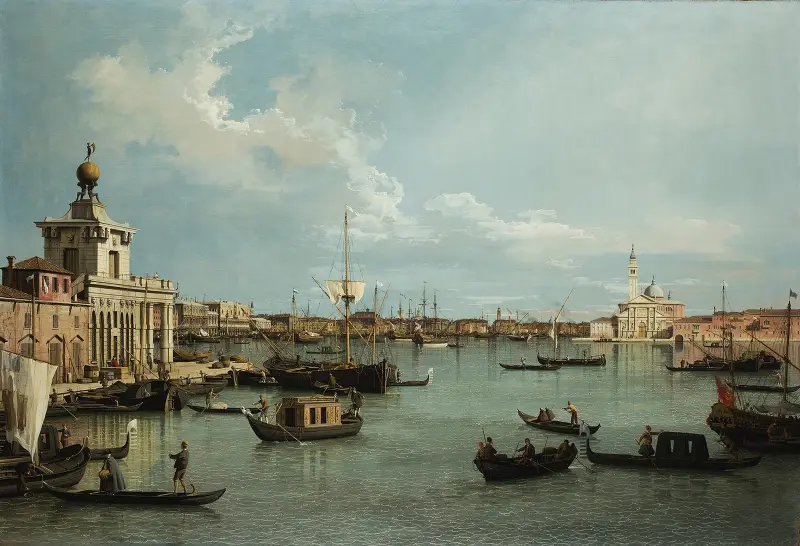 Venedig, Bacino di San Marco vom Canale della Giudecca von Canaletto
