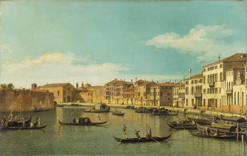 Venedig, Canale di Santa Chiara von Canaletto