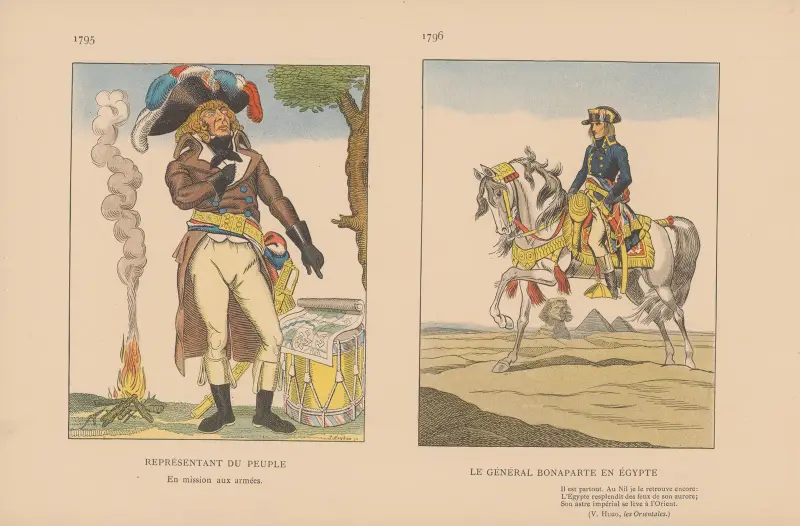 Folkets representant. 1795, General Bonaparte i Egypten. 1796 av Caran d'Ache