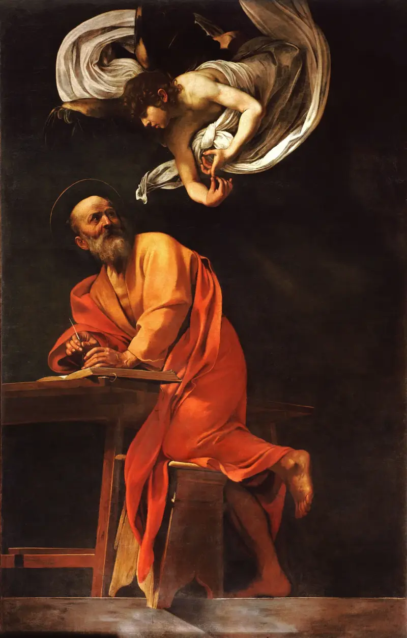 Svatý Matouš a anděl, Caravaggio