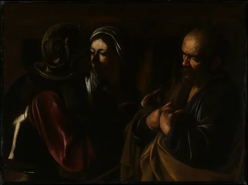 Die Verleugnung des Petrus von Caravaggio