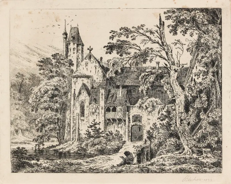 Kloster im Walde av Carl Blechen