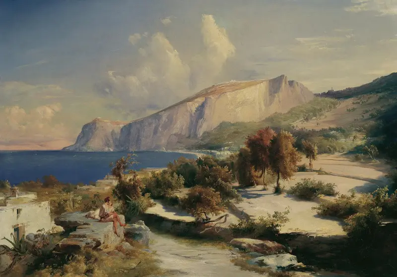 Odpoledne na Capri, Carl Blechen