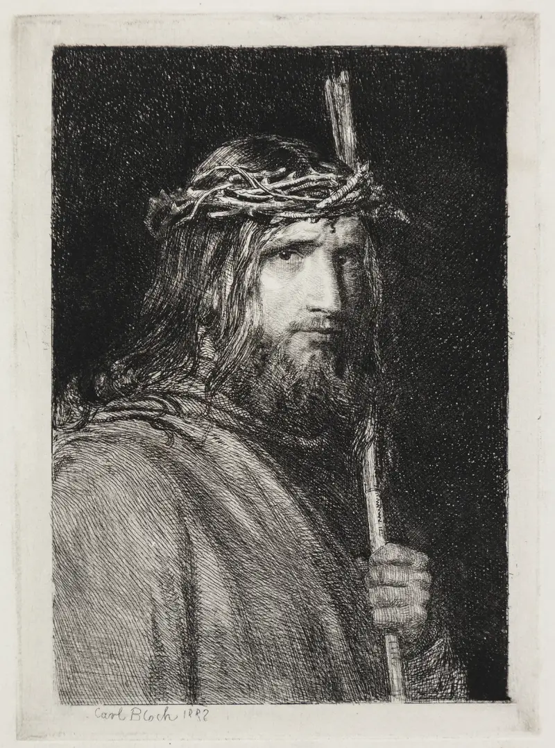 Den tornekronede Kristus av Carl Bloch